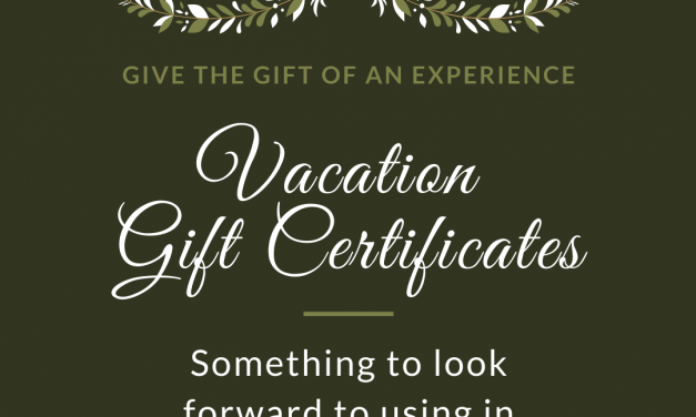 Vacation Gift Certificates for Small Business Saturday